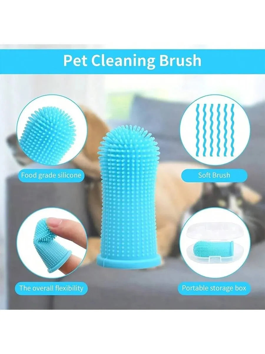 Pet Finger Toothbrush — Gentle Oral Care for Cats and Dogs