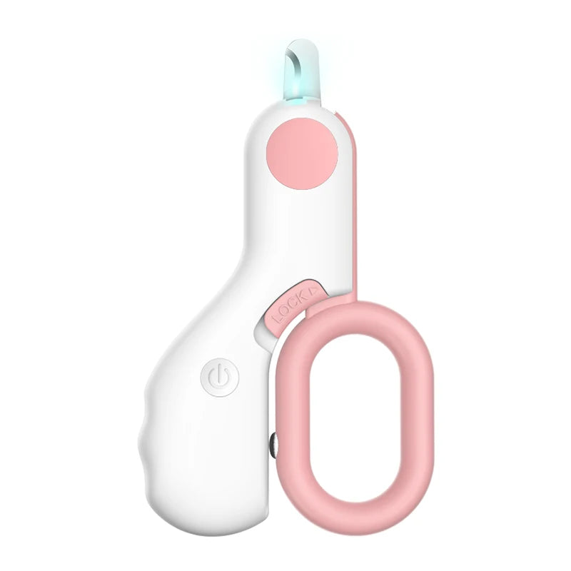 LED Pet Nail Clipper – Lighted Grooming Trimmer with Safety Lock for Cats & Dogs