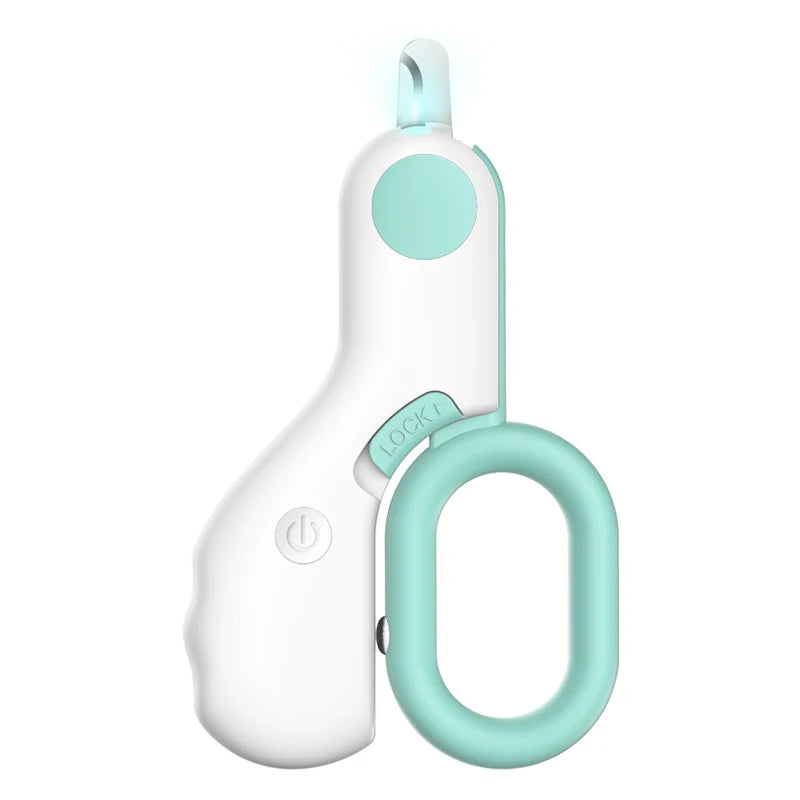 LED Pet Nail Clipper – Lighted Grooming Trimmer with Safety Lock for Cats & Dogs
