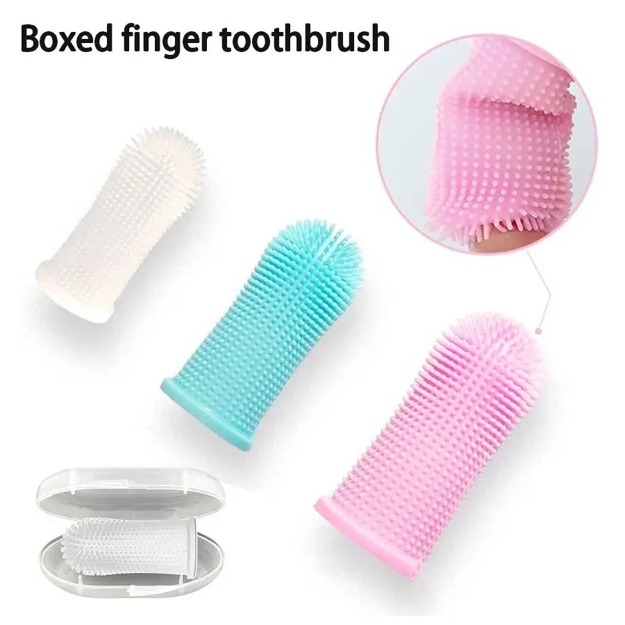 Pet Finger Toothbrush — Gentle Oral Care for Cats and Dogs