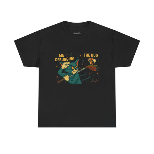 'ME DEBUGGING THE BUG' GRAPHIC TEE