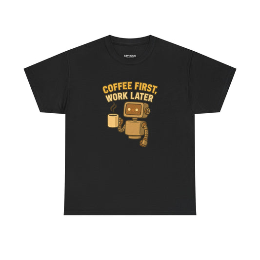 COFFEE FIRST HEAVY COTTON TEE