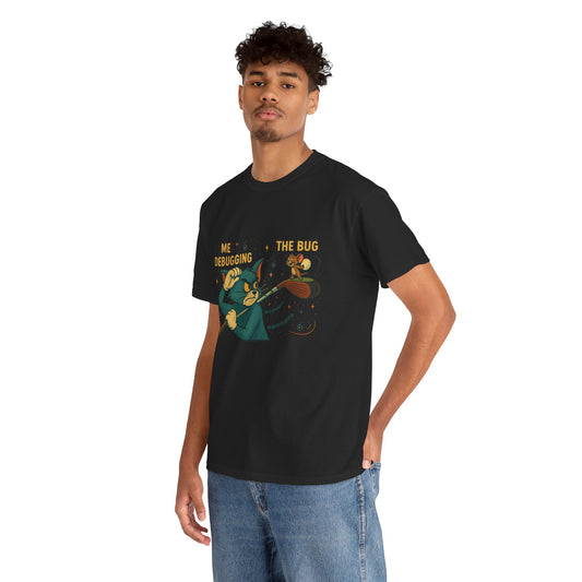 'ME DEBUGGING THE BUG' GRAPHIC TEE