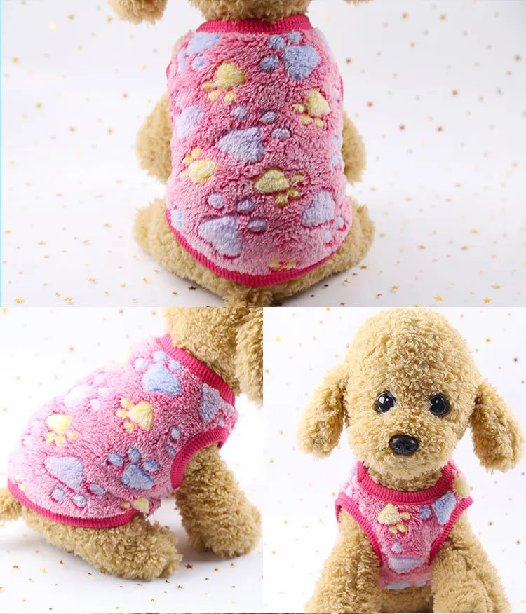 Cozy Winter Flannel Vest for Small Dogs & Cats – Soft, Stylish & Warm