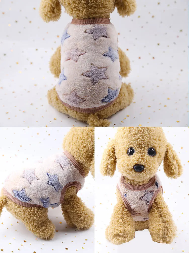 Cozy Winter Flannel Vest for Small Dogs & Cats – Soft, Stylish & Warm