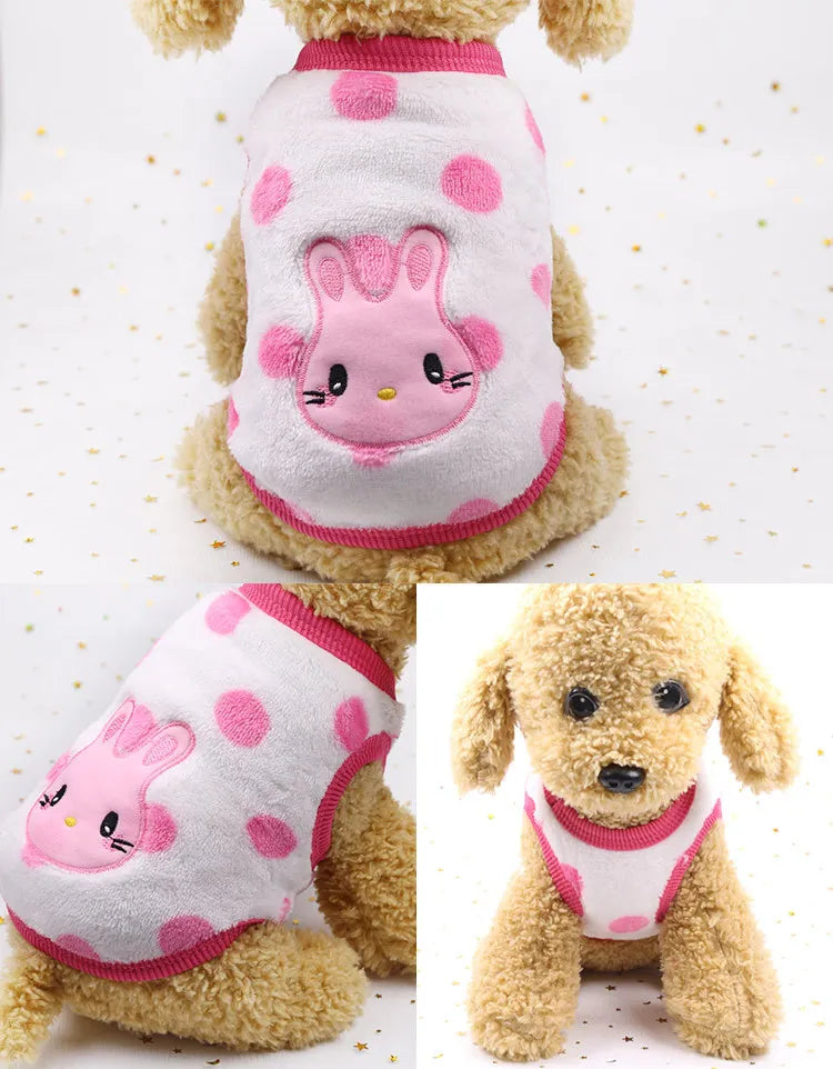 Cozy Winter Flannel Vest for Small Dogs & Cats – Soft, Stylish & Warm