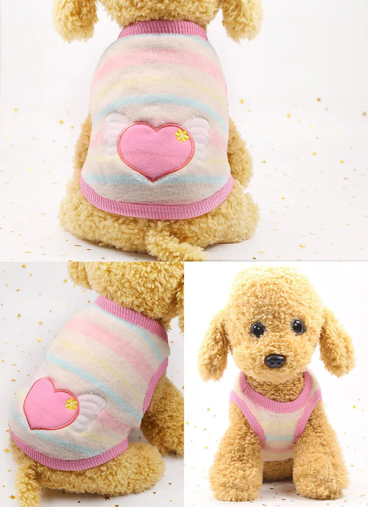 Cozy Winter Flannel Vest for Small Dogs & Cats – Soft, Stylish & Warm