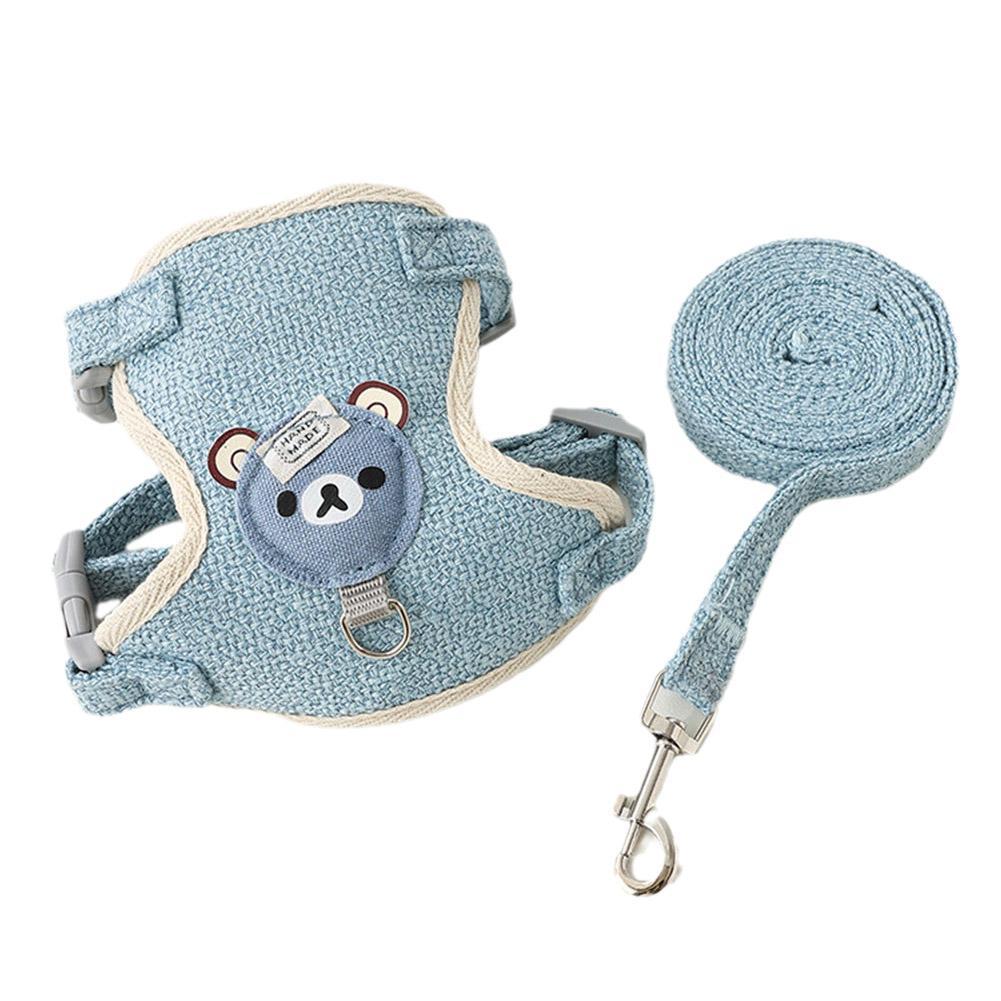 Soft Nylon Pet Vest Harness & Leash Set for Small Pets