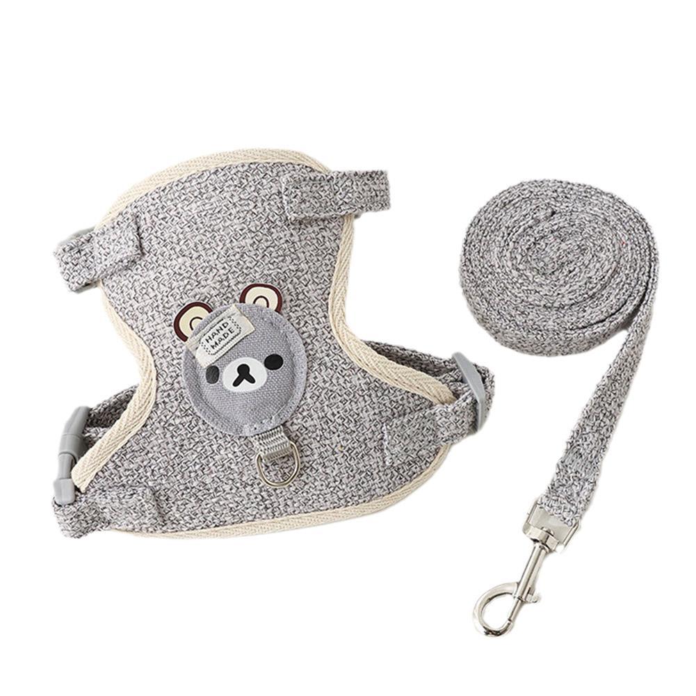 Soft Nylon Pet Vest Harness & Leash Set for Small Pets