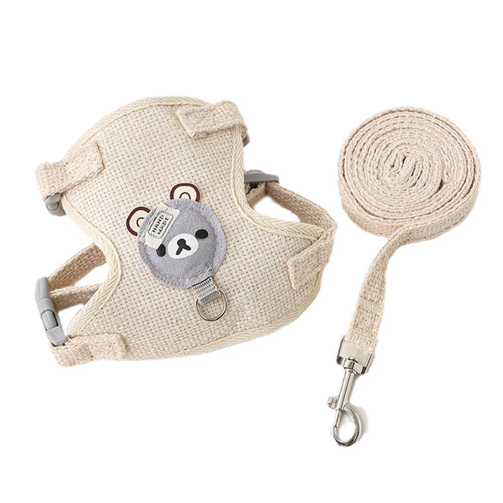 Soft Nylon Pet Vest Harness & Leash Set for Small Pets
