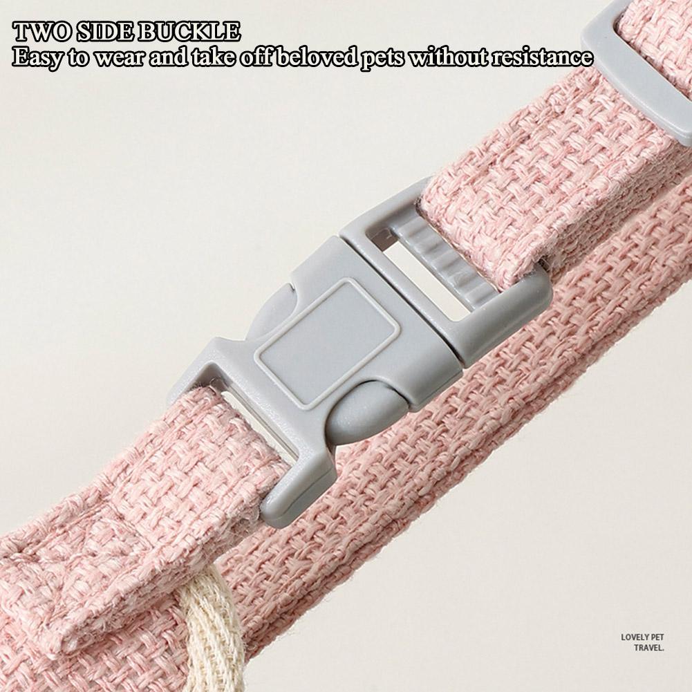 Soft Nylon Pet Vest Harness & Leash Set for Small Pets