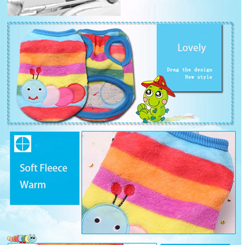 Cozy Winter Flannel Vest for Small Dogs & Cats – Soft, Stylish & Warm
