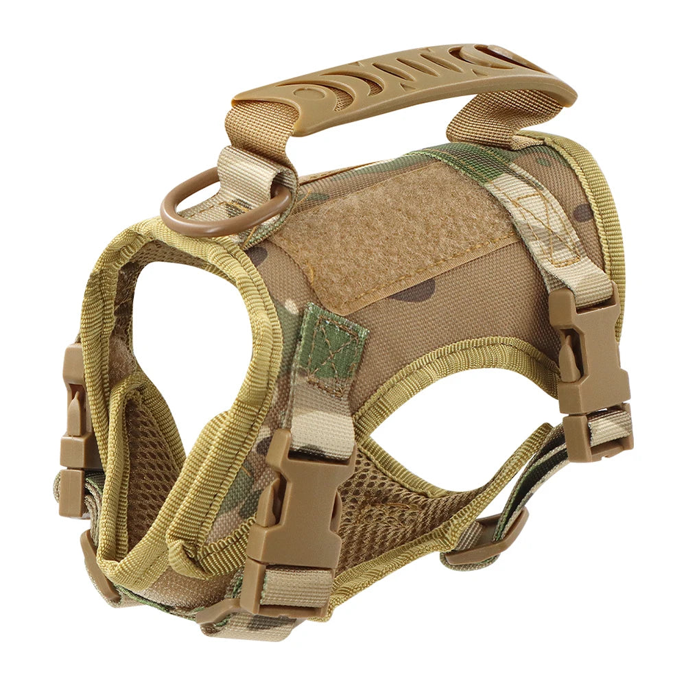 Tactical Cat & Small Dog Harness — Escape-Proof, Adjustable, and Breathable