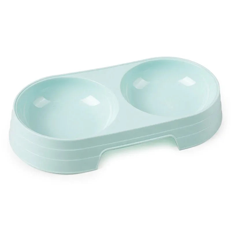Double Pet Bowls – Stainless Steel Food & Water Feeder for Cats & Small Dogs