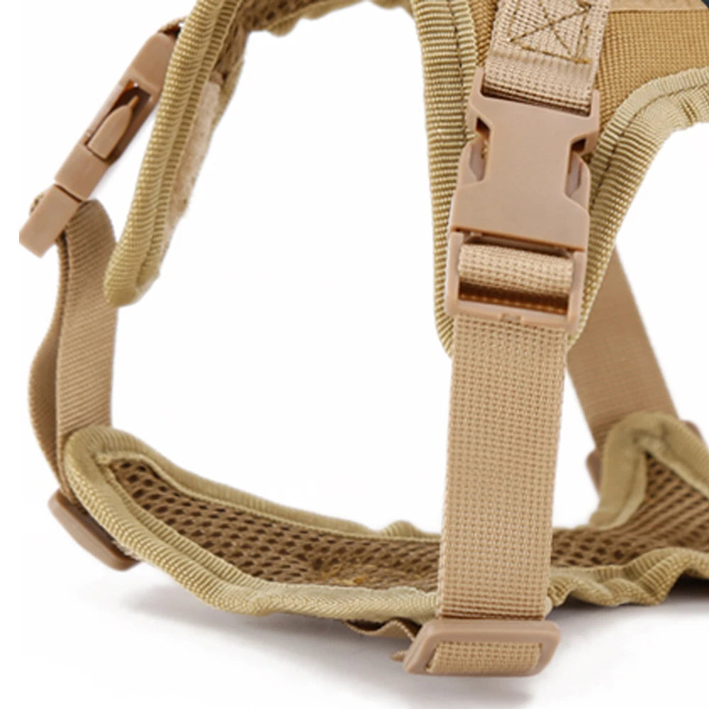 Tactical Cat & Small Dog Harness — Escape-Proof, Adjustable, and Breathable