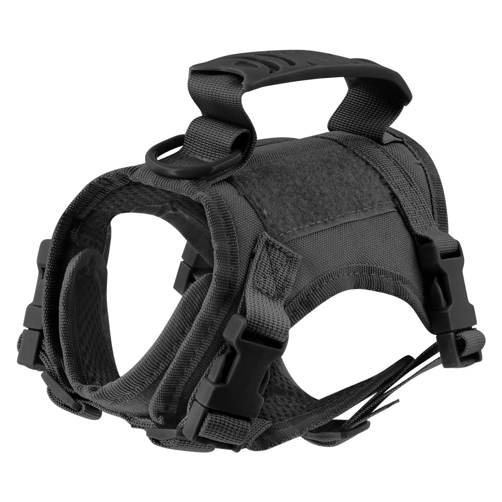 Tactical Cat & Small Dog Harness — Escape-Proof, Adjustable, and Breathable