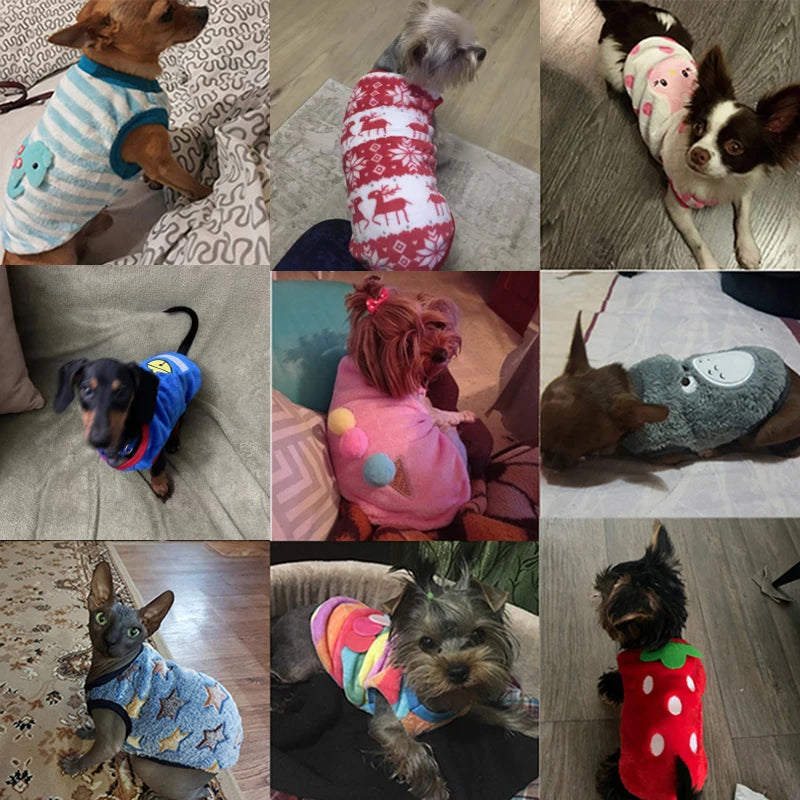 Cozy Winter Flannel Vest for Small Dogs & Cats – Soft, Stylish & Warm