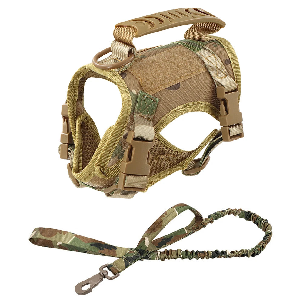 Tactical Cat & Small Dog Harness — Escape-Proof, Adjustable, and Breathable