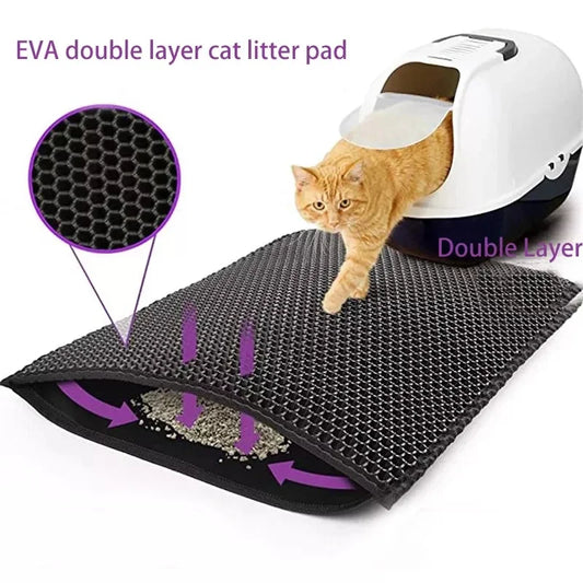 Double-Layer Waterproof Cat Litter Mat – Clean Home, Happy Cat