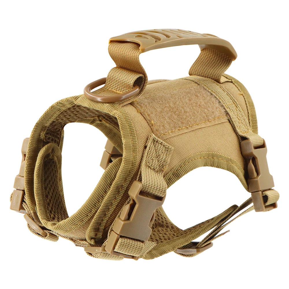 Tactical Cat & Small Dog Harness — Escape-Proof, Adjustable, and Breathable
