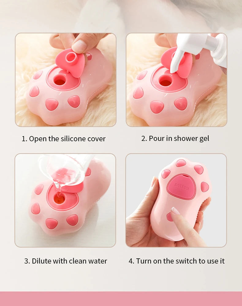 3-in-1 Electric Spray & Steam Grooming Brush for Cats & Dogs