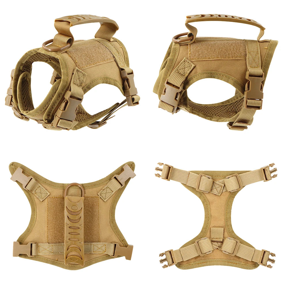 Tactical Cat & Small Dog Harness — Escape-Proof, Adjustable, and Breathable