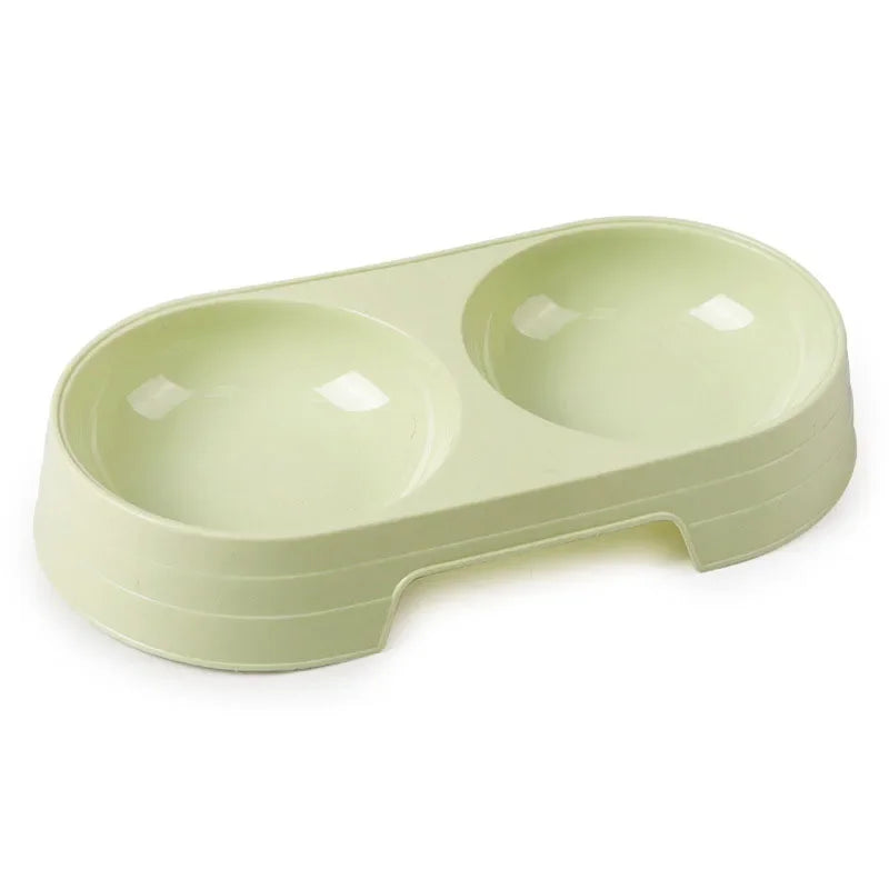 Double Pet Bowls – Stainless Steel Food & Water Feeder for Cats & Small Dogs