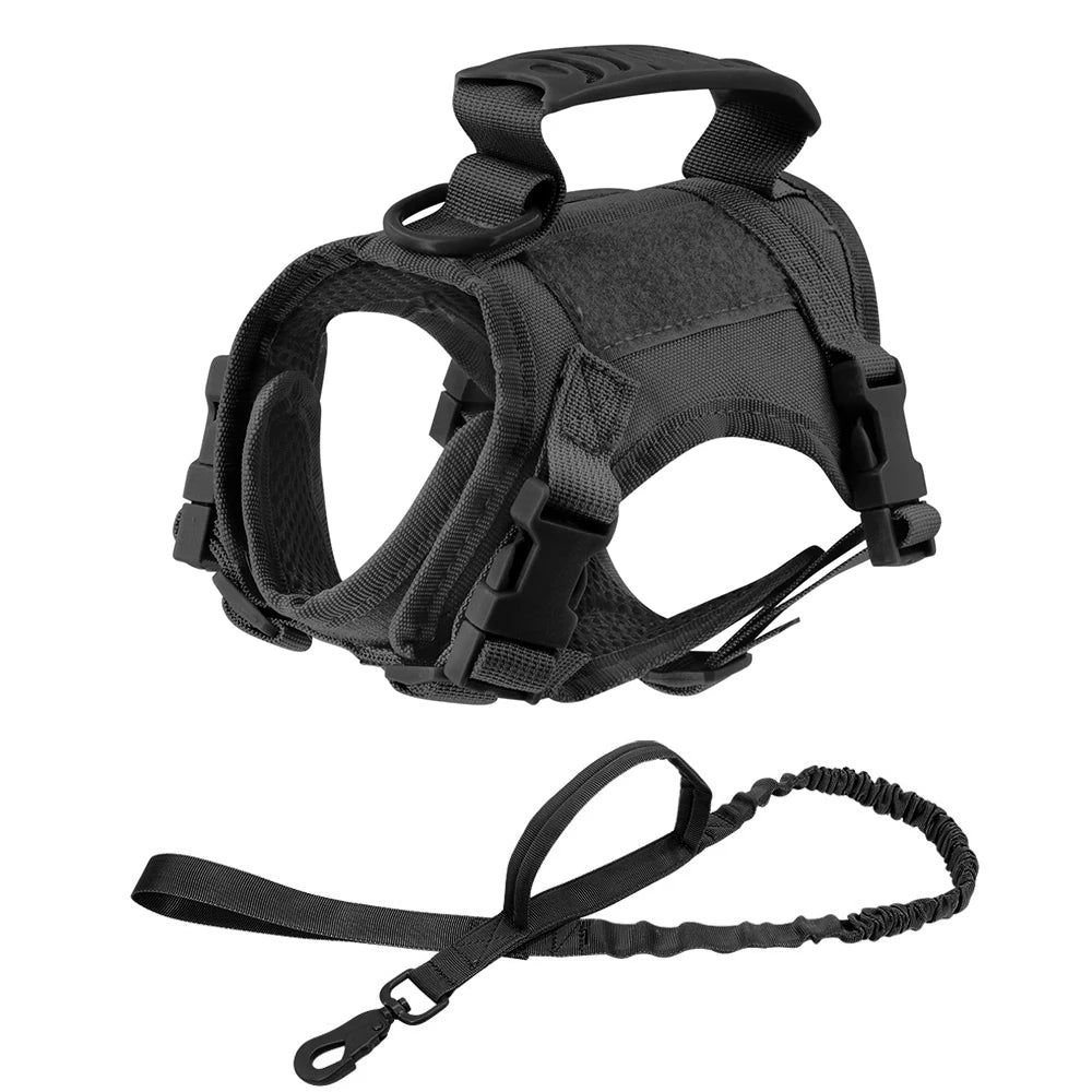 Tactical Cat & Small Dog Harness — Escape-Proof, Adjustable, and Breathable