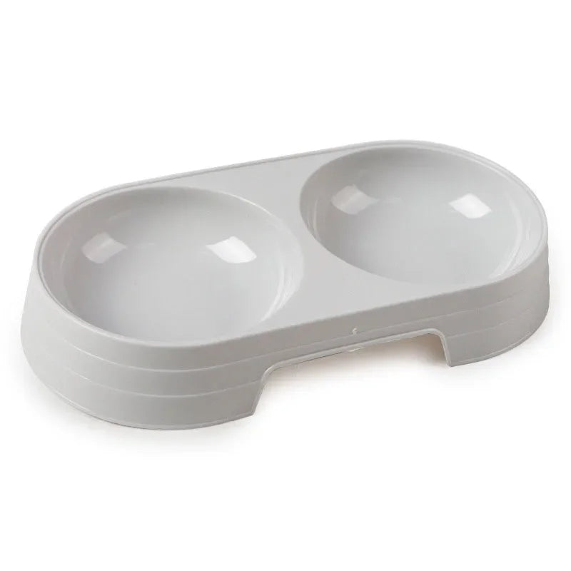 Double Pet Bowls – Stainless Steel Food & Water Feeder for Cats & Small Dogs