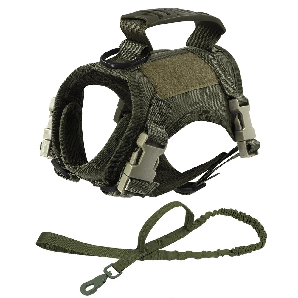 Tactical Cat & Small Dog Harness — Escape-Proof, Adjustable, and Breathable