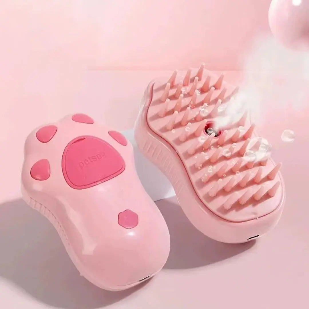 3-in-1 Electric Spray & Steam Grooming Brush for Cats & Dogs