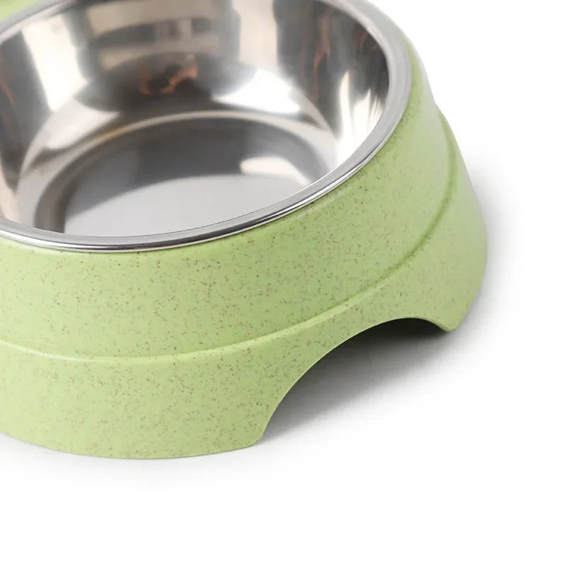 Double Pet Bowls – Stainless Steel Food & Water Feeder for Cats & Small Dogs