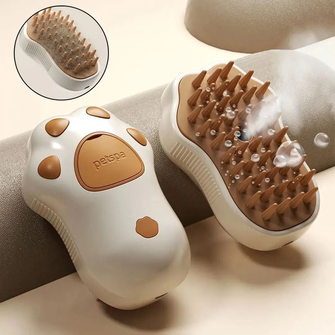 3-in-1 Electric Spray & Steam Grooming Brush for Cats & Dogs
