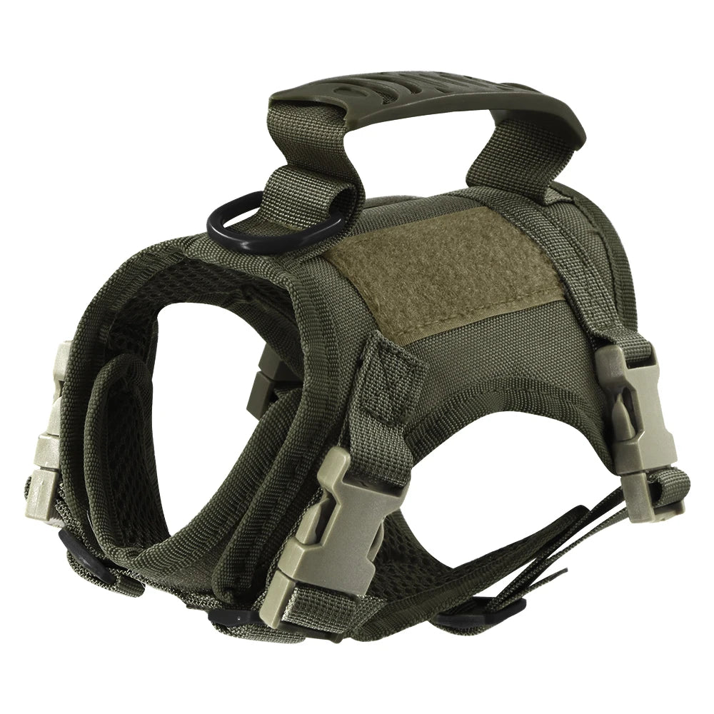 Tactical Cat & Small Dog Harness — Escape-Proof, Adjustable, and Breathable